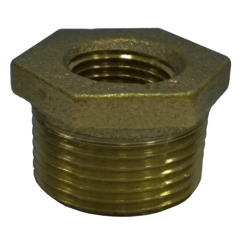 1-1/4\" MPT x 1\" FPT Bronze Reducing Bushing