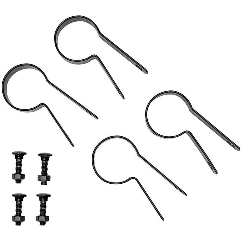 1-7/8\" Black Offset Tension Bands - with Nut & Bolt, 4 Pack