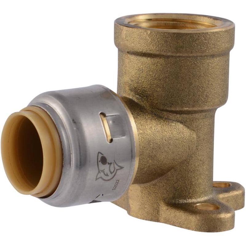 1/2\" Brass 90 Degree Drop Ear Female Elbow