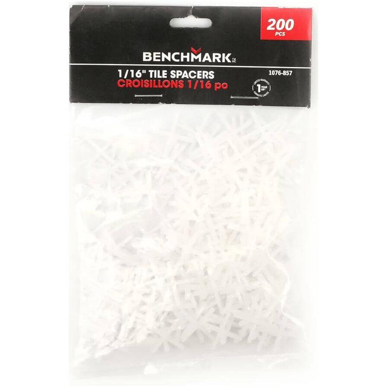 1/16\" Cross Tile Spacers - 200 Pack