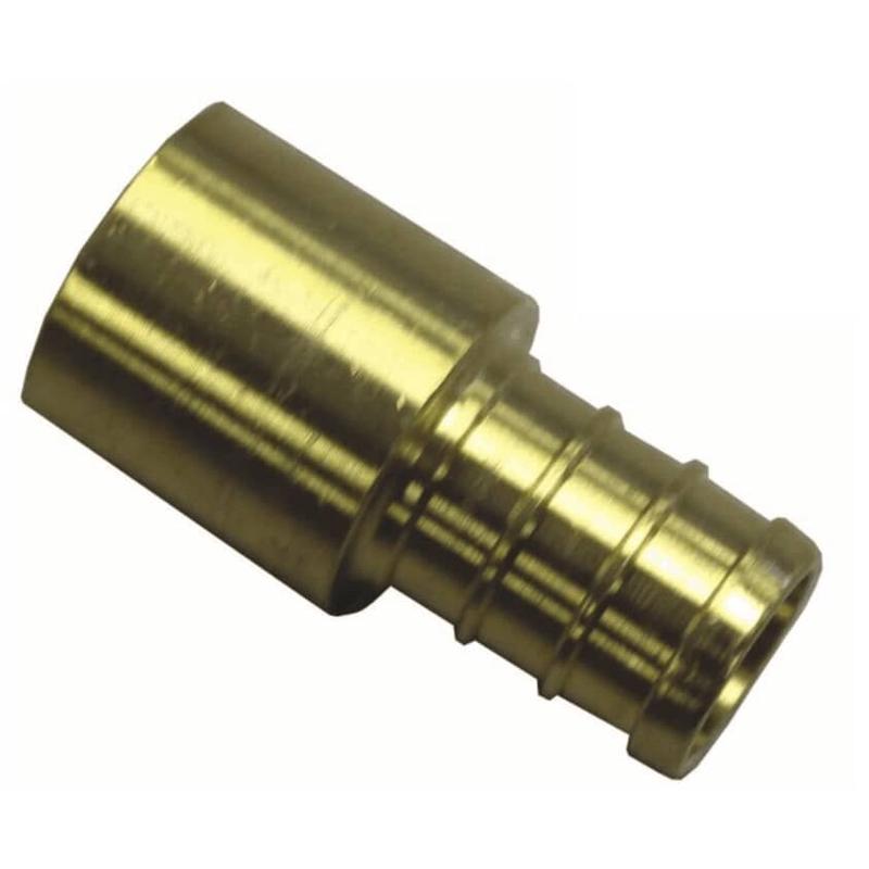 1/2\" PEX x 1/2\" MPT Sweat Brass Adapters - 25 Pack