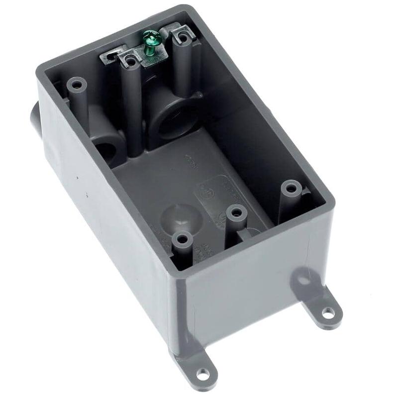 1/2\" FSS PVC Single Gang Box