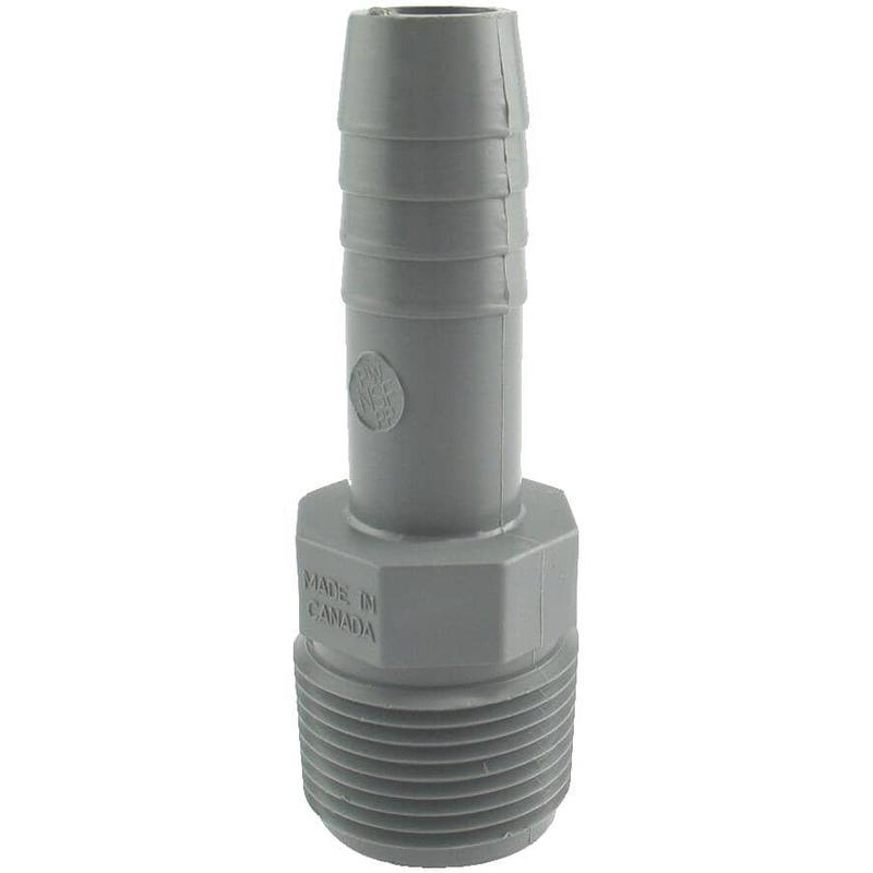 1/2\" Insert x 3/4\" MPT Poly Adapter