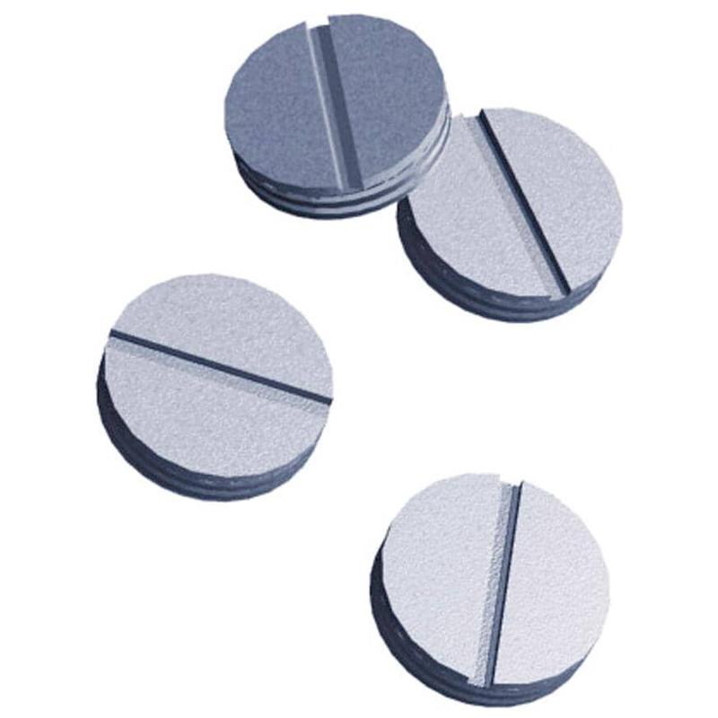 1/2\" Closure Plugs - Silver, 4 Pack