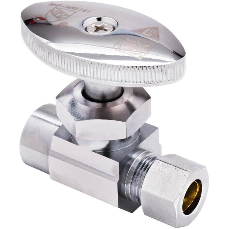 1/2\" Copper Sweat x 3/8\" Outside Diameter Compression Straight Stop Valve