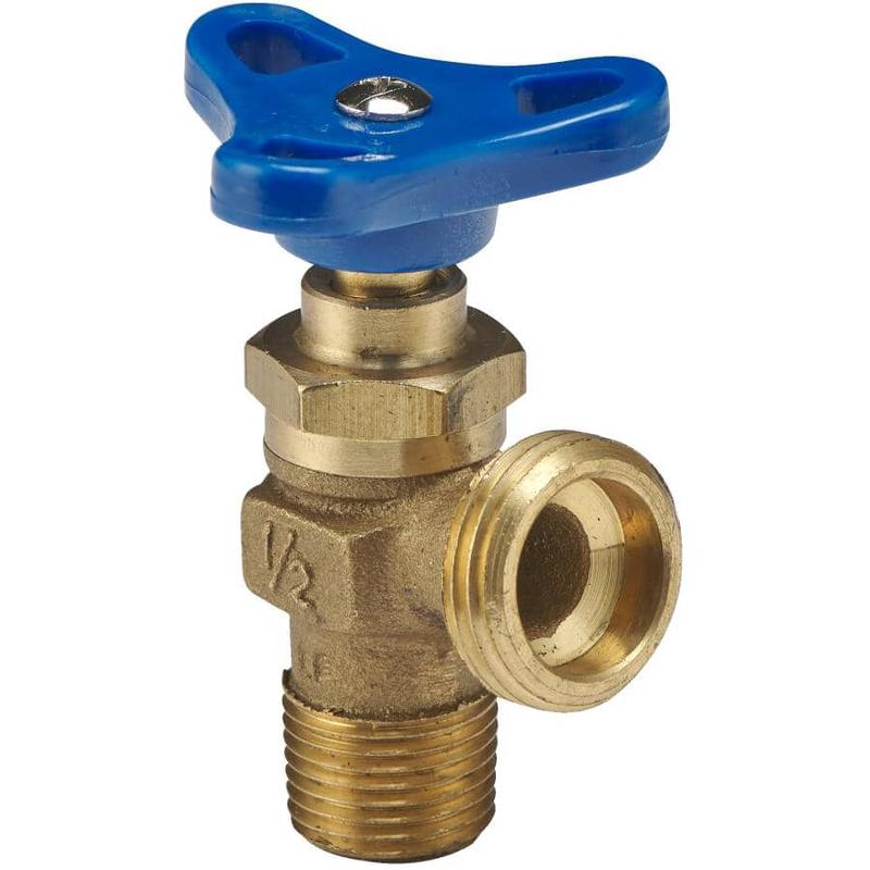 1/2\" Sediment Faucet with Boiler Drain & Blue Handle