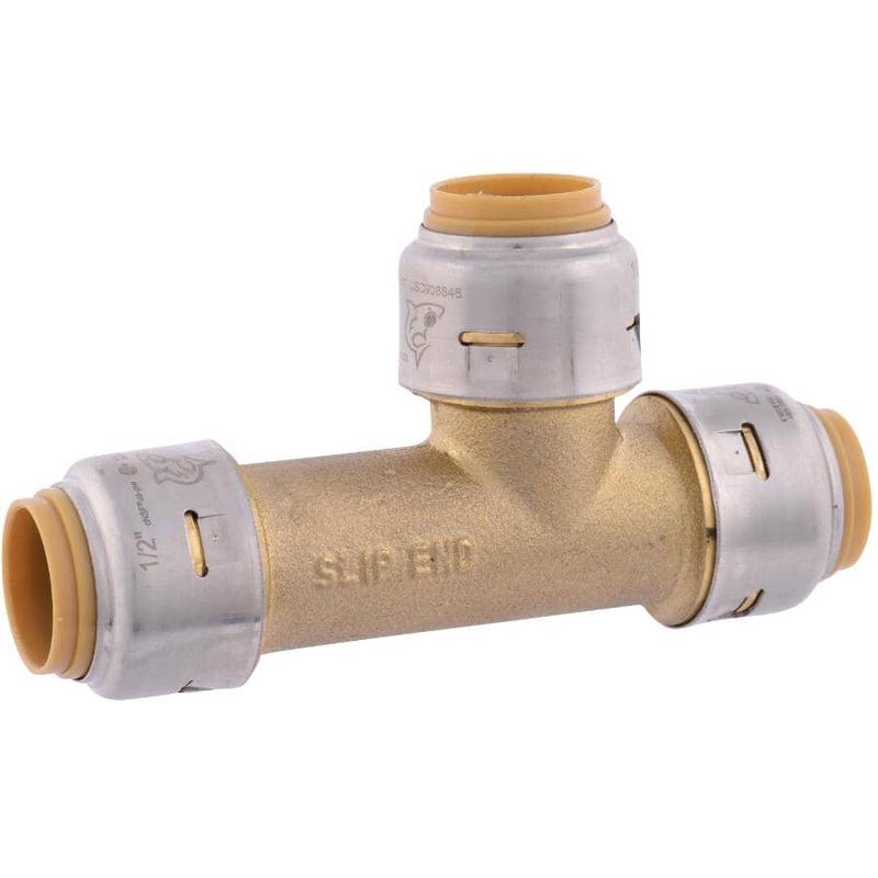 1/2\" Brass Slip Tee