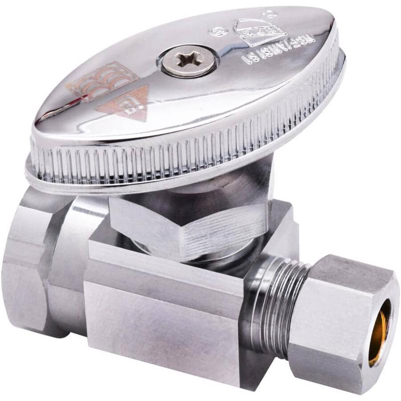 1/2\" FPT x 3/8\" Outside Diameter Compression Straight Stop Valve