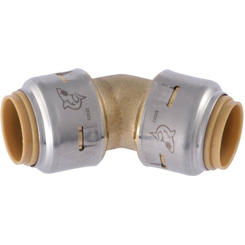 1/2\" Push Fit Brass 45 Degree Elbow