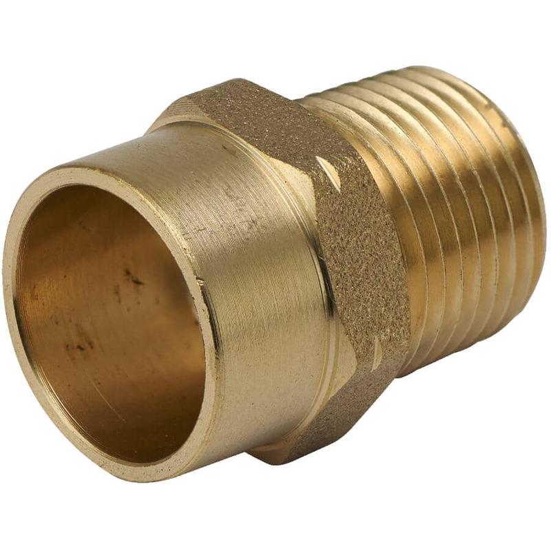 1/2\" Copper x 3/8\" MPT Brass Adapter