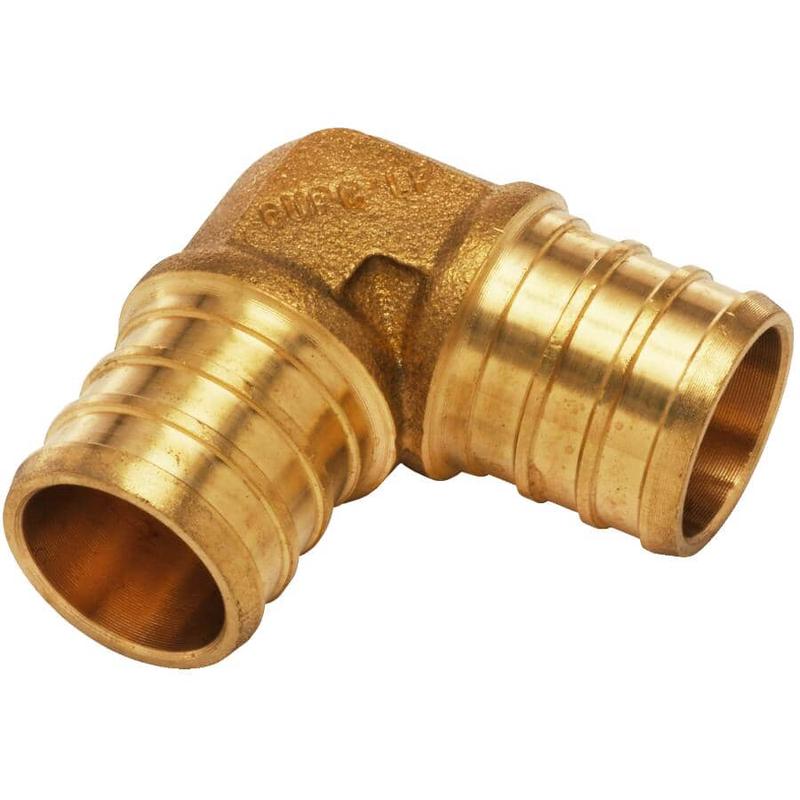 1/2\" PEX Brass 90 Degree Elbows - 25 Pack