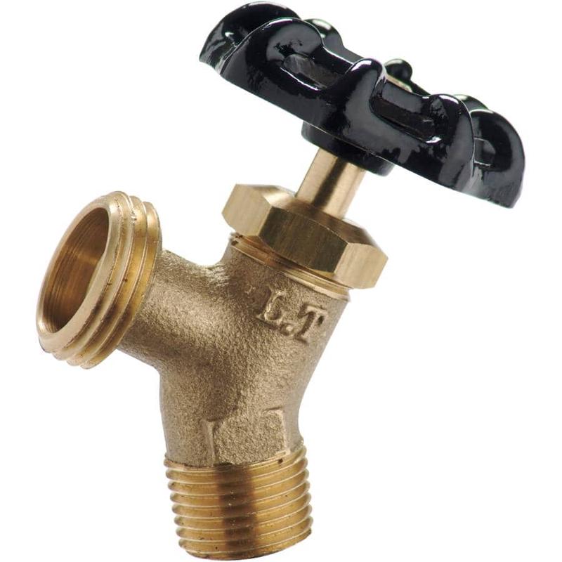 1/2\" Sediment Faucet with Boiler Drain & Black Handle