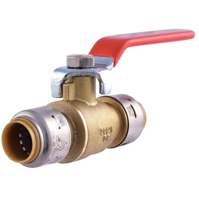 1/2\" Push Fit Brass Ball Valve