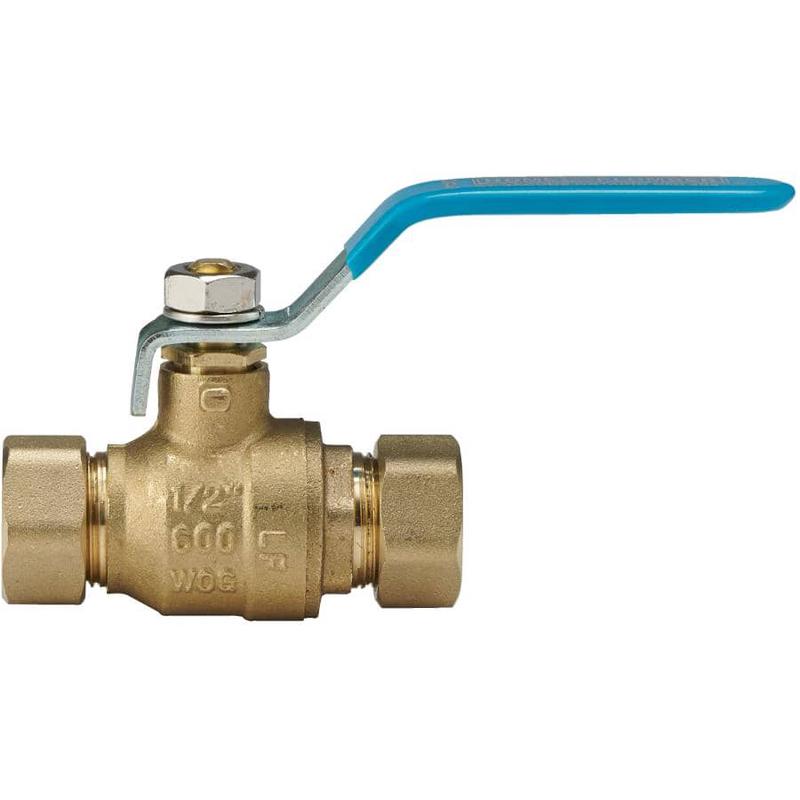 1/2\" Compression Brass Ball Valve