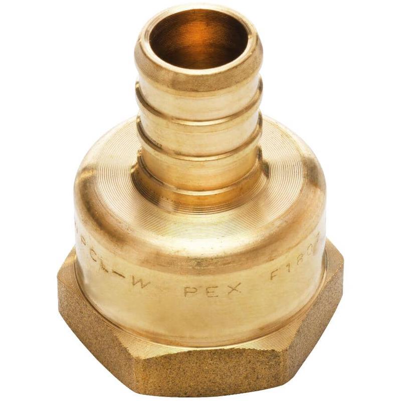 1/2\" PEX x 3/4\" FPT Brass Adapter