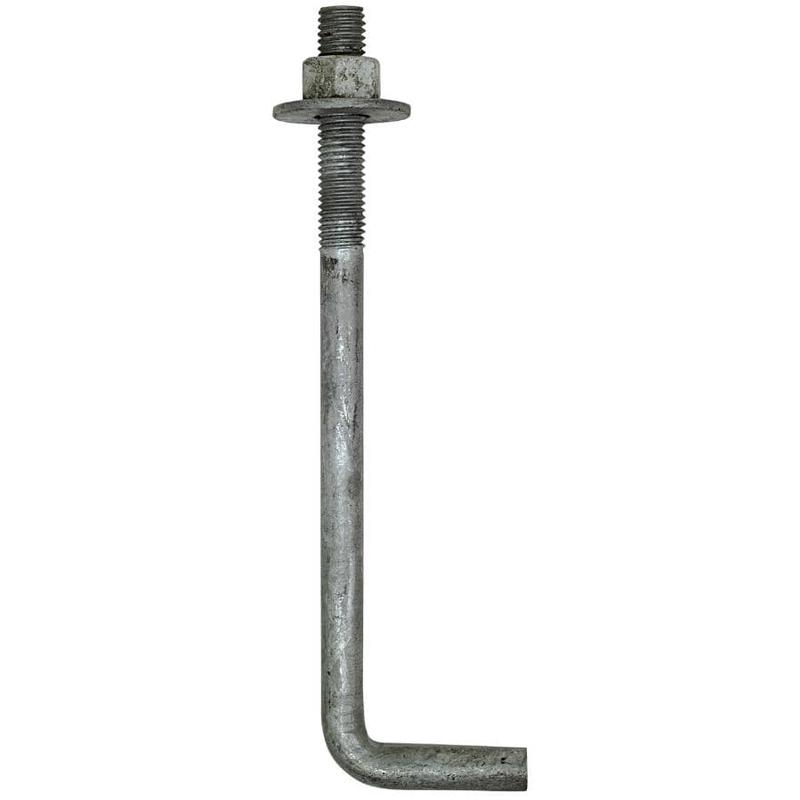 1/2\" x 6\" 90 Degree Anchor Bolt, with Nut & Washer