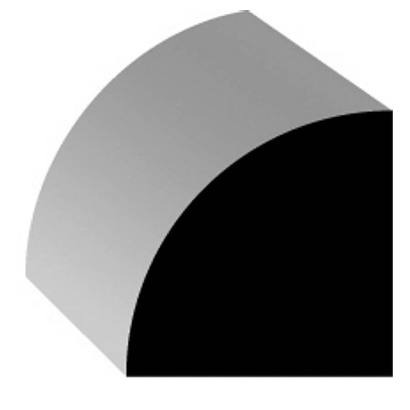 1/2\" x 1/2\" x 8\' Mahogany Quarter Round Moulding