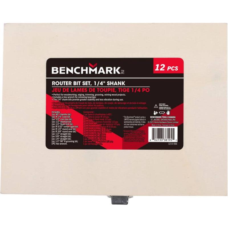 1/4\" Carbide Router Bit Set - 12 Piece