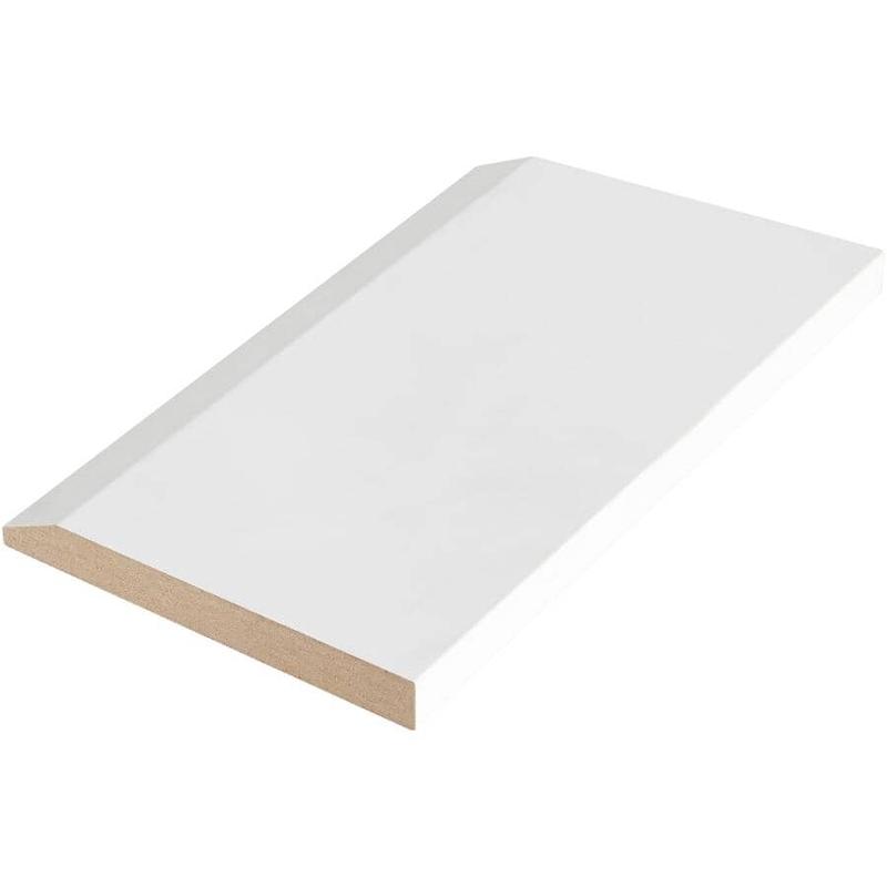 1/2\" x 4-3/4\" x 8\' Medium Density Fibreboard Primed Bevel Baseboard