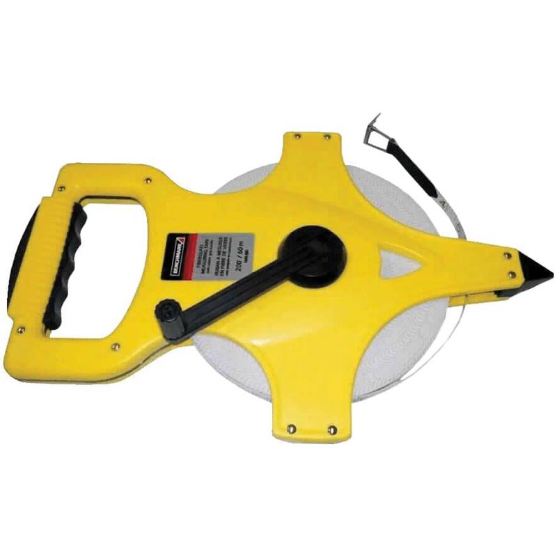 1/2\" x 200\' / 60 m Fiberglass Open Reel Tape Measure