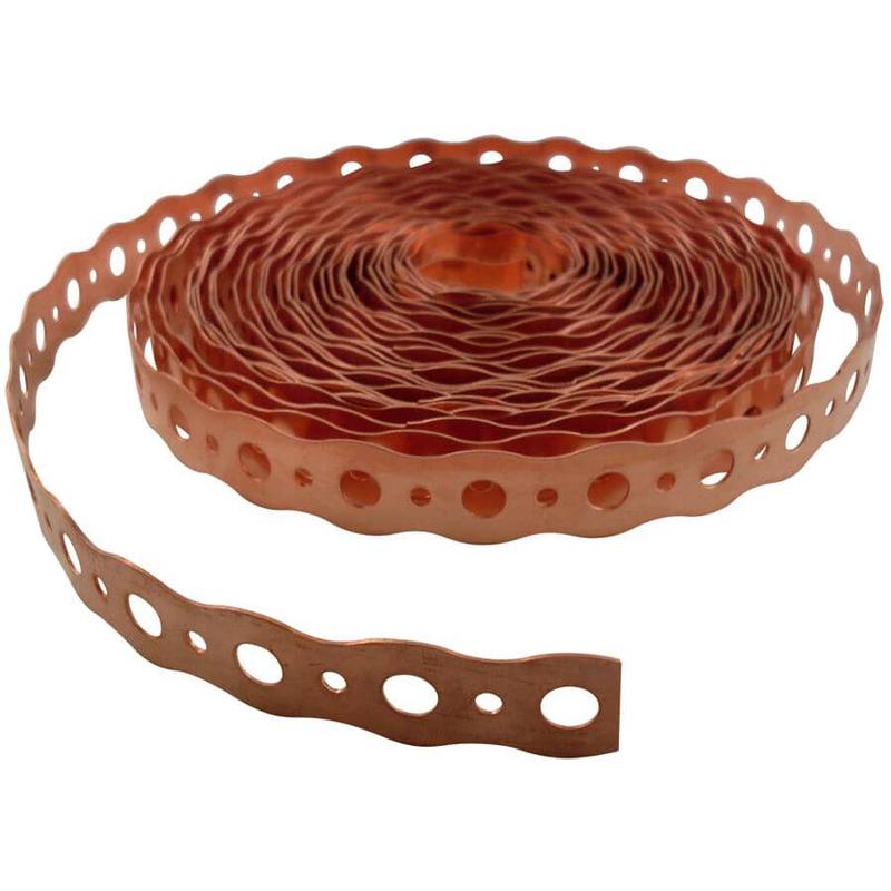 1/2\" x 25\' Copper Suspension Pipe Strapping - 22 Gauge