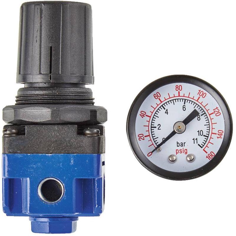 1/4\" Female National Pipe Thread Mini HVLP Air Regulator - with Gauge
