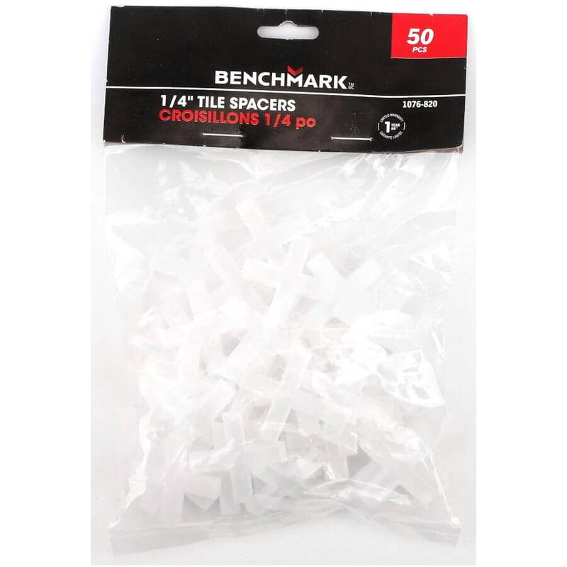 1/4\" Cross Tile Spacers - 50 Pack