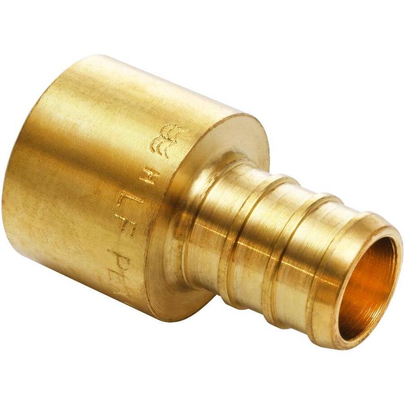 1/2\" PEX x 1/2\" FPT Copper Sweat Brass Adapter