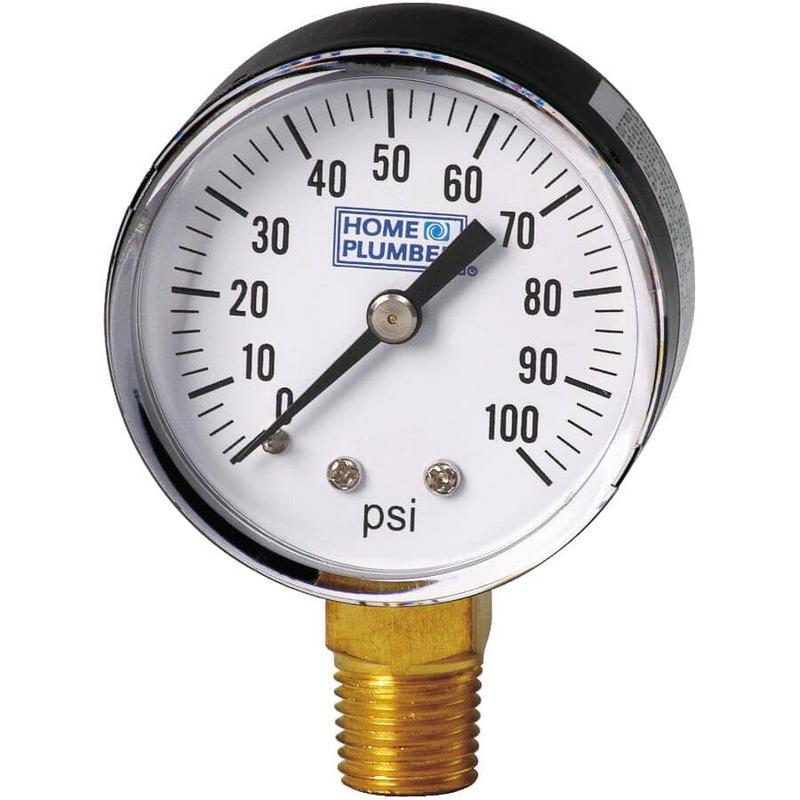1/4\'\" Bottom Mount Pressure Gauge