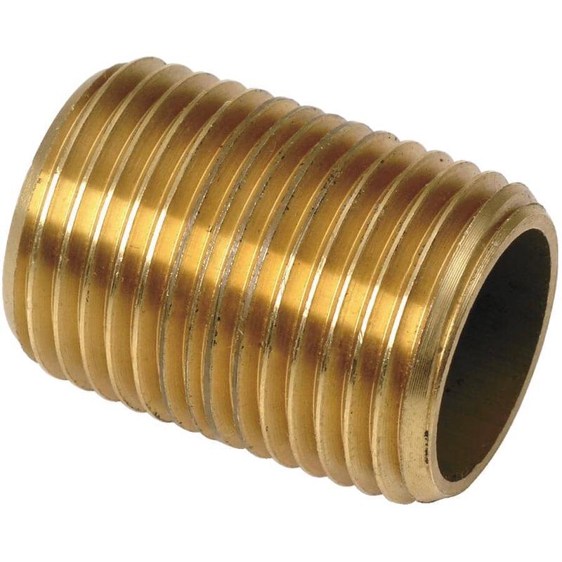 1/2\" x Close Brass Nipple