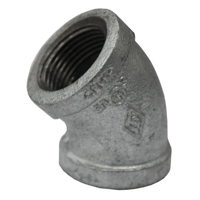 1/4\" Galvanized 45 Degree Elbow