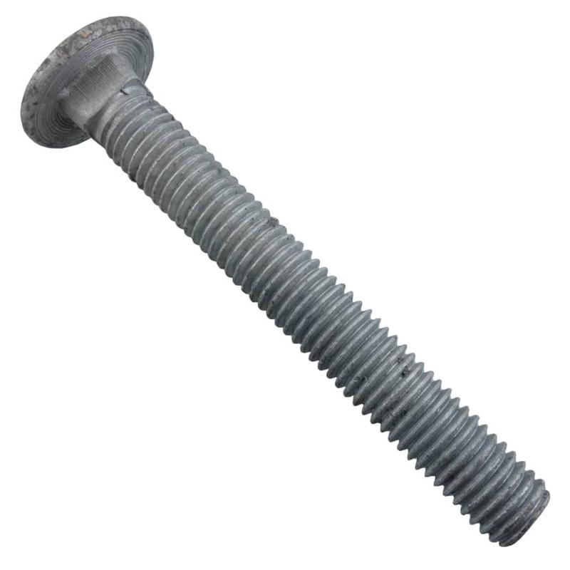 1/2\" x 4\" Galvanized Coarse Carriage Bolt
