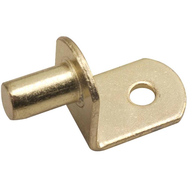 1/4\" Brass Angled Shelf Supports - 8 Pack