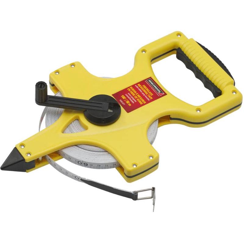1/2\" x 100\' / 30 m Fiberglass Open Reel Tape Measure
