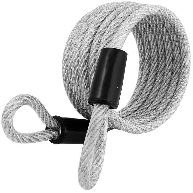 1/4\" x 6\' Vinyl Coated Braided Cable, with Loop Ends