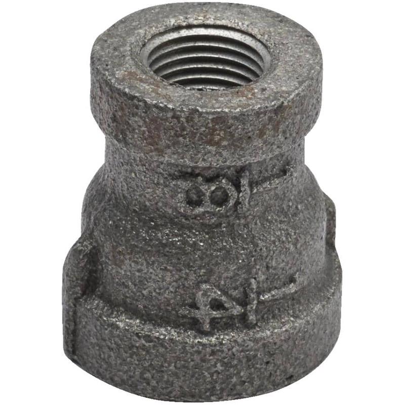 1/4\" x 1/8\" Black Iron Reducing Coupling