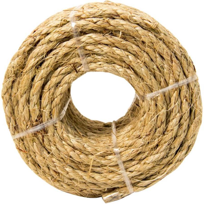 1/4\" x 50\' Sisal Twisted Rope