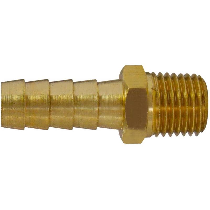 1/8\" Insert x 1/4\" MPT Brass Hose Connector