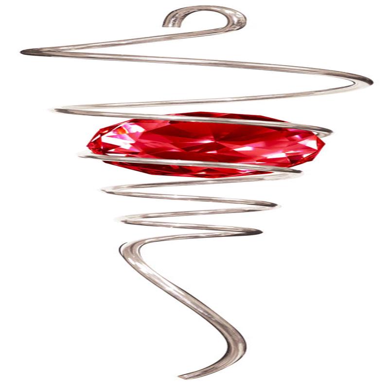 10\" Spiral Tail Green