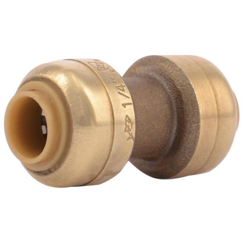 1/4\" Push Fit Brass Coupling