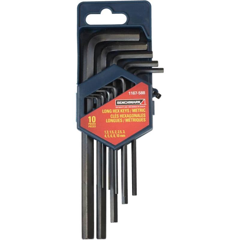 10 Piece Metric Long Hex Key Set