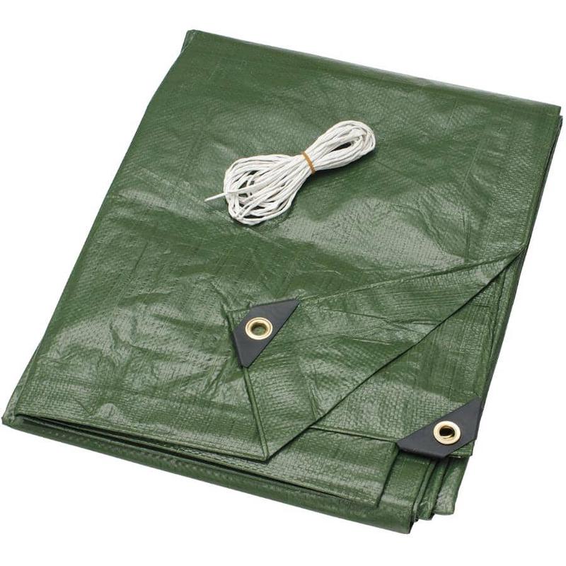 10\' x 12\' Olive Green Poly Tarpaulin
