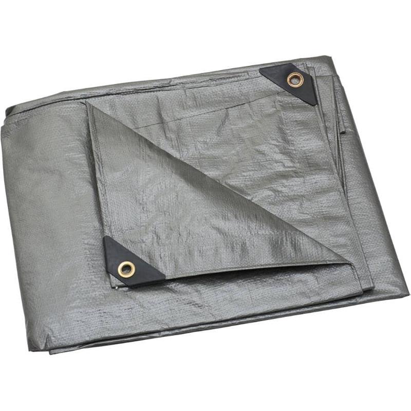 10\' x 12\' Silver Heavy Duty Poly Tarpaulin