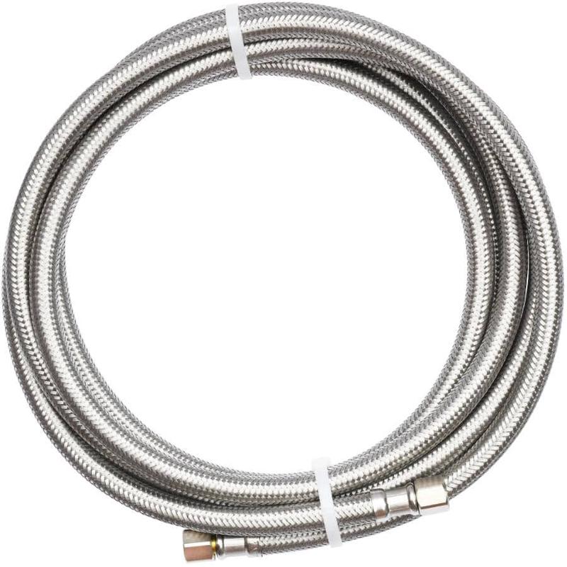 10\' Icemaker Connector Hose - Stainless Steel