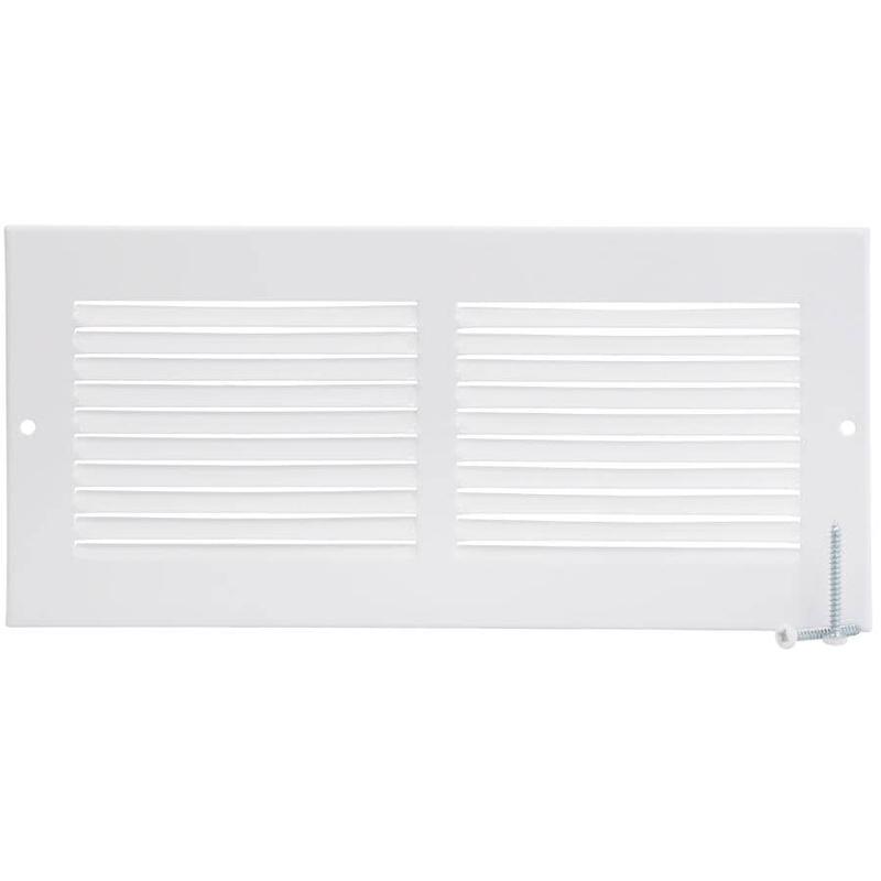 10\" x 4\" White Sidewall Grille