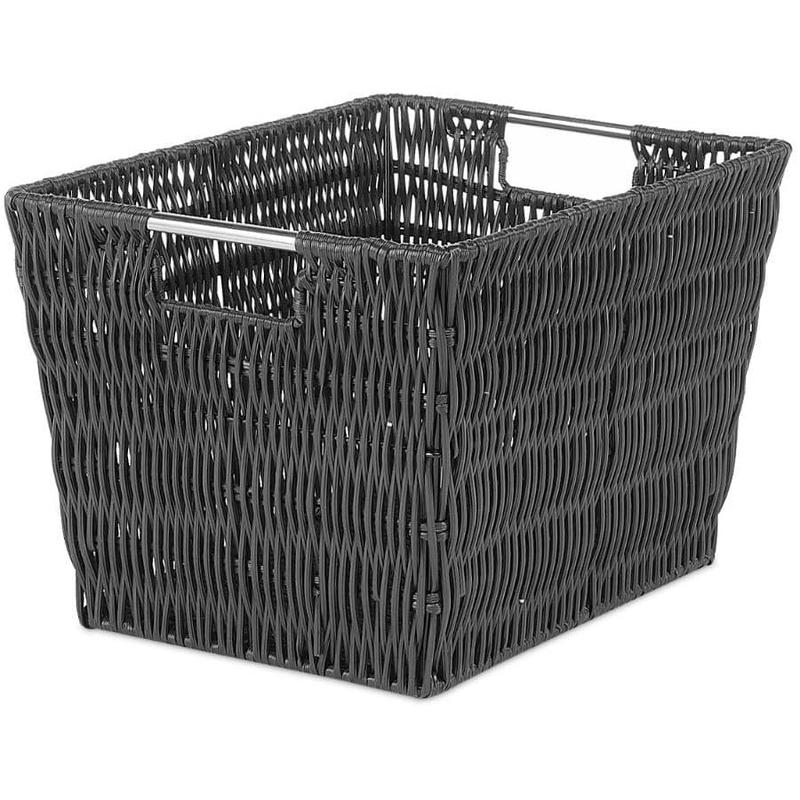 10\" x 12.5\" x 8\" Small Rattique Storage Basket