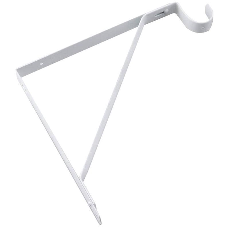 10\" x 11\" White Shelf & Rod Bracket